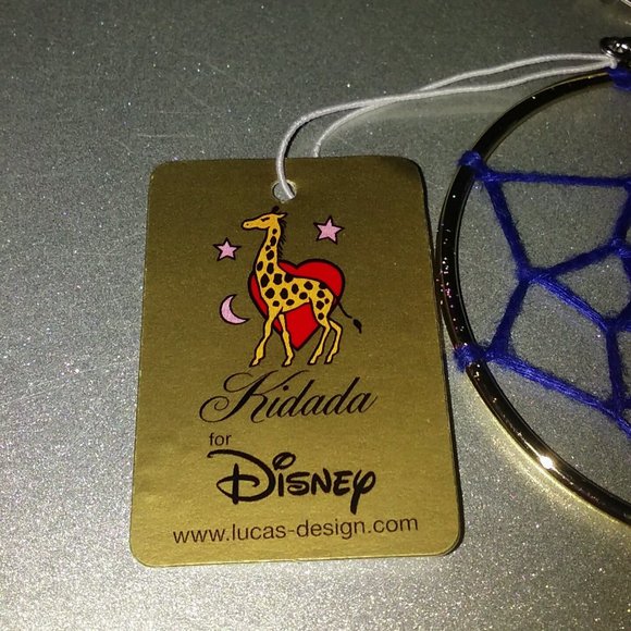 5pc LOT: DISNEY COUTURE POCAHONTAS 14KT GP DREAM CATCHER HOOP EARRINGS**NEW! - Picture 5 of 9